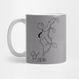Drinks Mug - Climbing Stick Person Coffee Cup by HER Tee World 